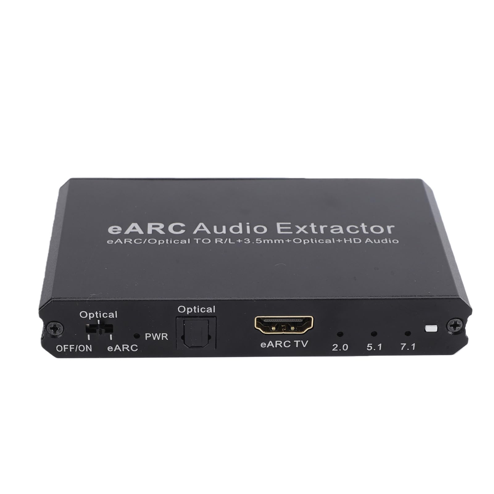 Bewinner Estrattore Audio Ottico EARC, Adattatore da EARC a Ottico Uscita Audio 24 Bit 192 KHz 7.1 5.1 2.0 per Sala Conferenze TV Home Theater