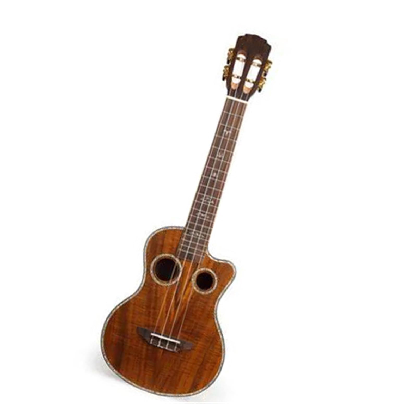 26 Calowe Mini Ukulele Z Drewna Akacjowego Z Dwoma Otworami Dźwiękowymi Zawiera Etui I Akcesoria Ukulele Dla Dorosłych