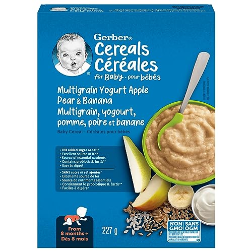 Gerber - GERBER® Stage 3 Multigrain Yogurt Apple Pear Banana Baby Cereal 227 g