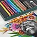 Faber-Castell Polychromos Colored Pencils and Pitt Graphite Matte Gift Set, 50 Piece Sketch Pencils and Art Colored Pencils Set with Accessories