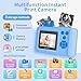 Kids Camera Instant Print for Boys and Girls Age 3-12, 1080P Kid Digital Camera with Print Paper Cameras for Kids Christmas Birthday Gifts Toy for Child 3 4 5 6 7 8 9 10 (Blue)