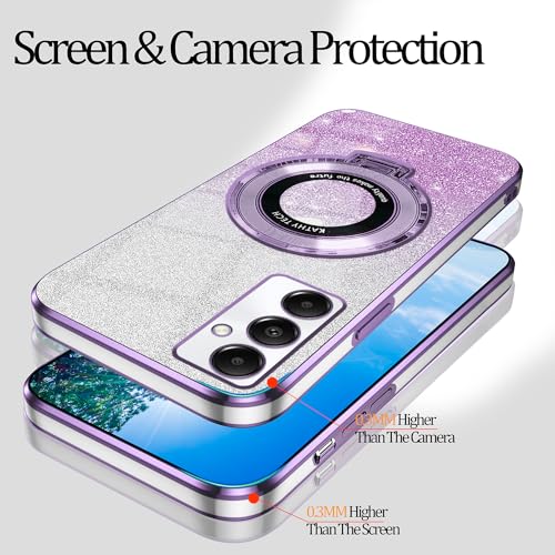 Coque Samsung A36 5G antichoc transparente silicone avec bague de support