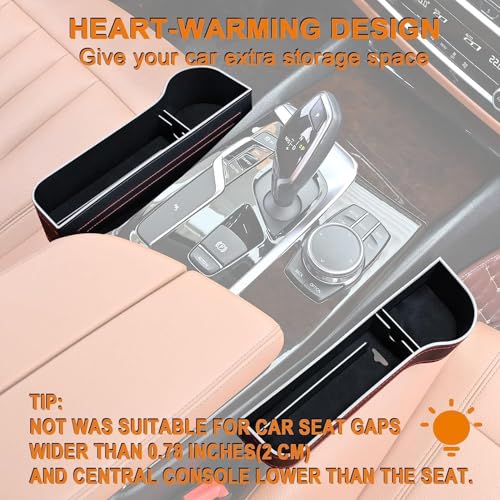 Image of ZIAKO Car Seat Gap Filler Organizer, 1 Pack Multifunctional Car Seat Organizer, Auto Console Side Storage Box with Cup Holders Seat Hooks for Drink, Car Organizer Front Seat for Holding Phone