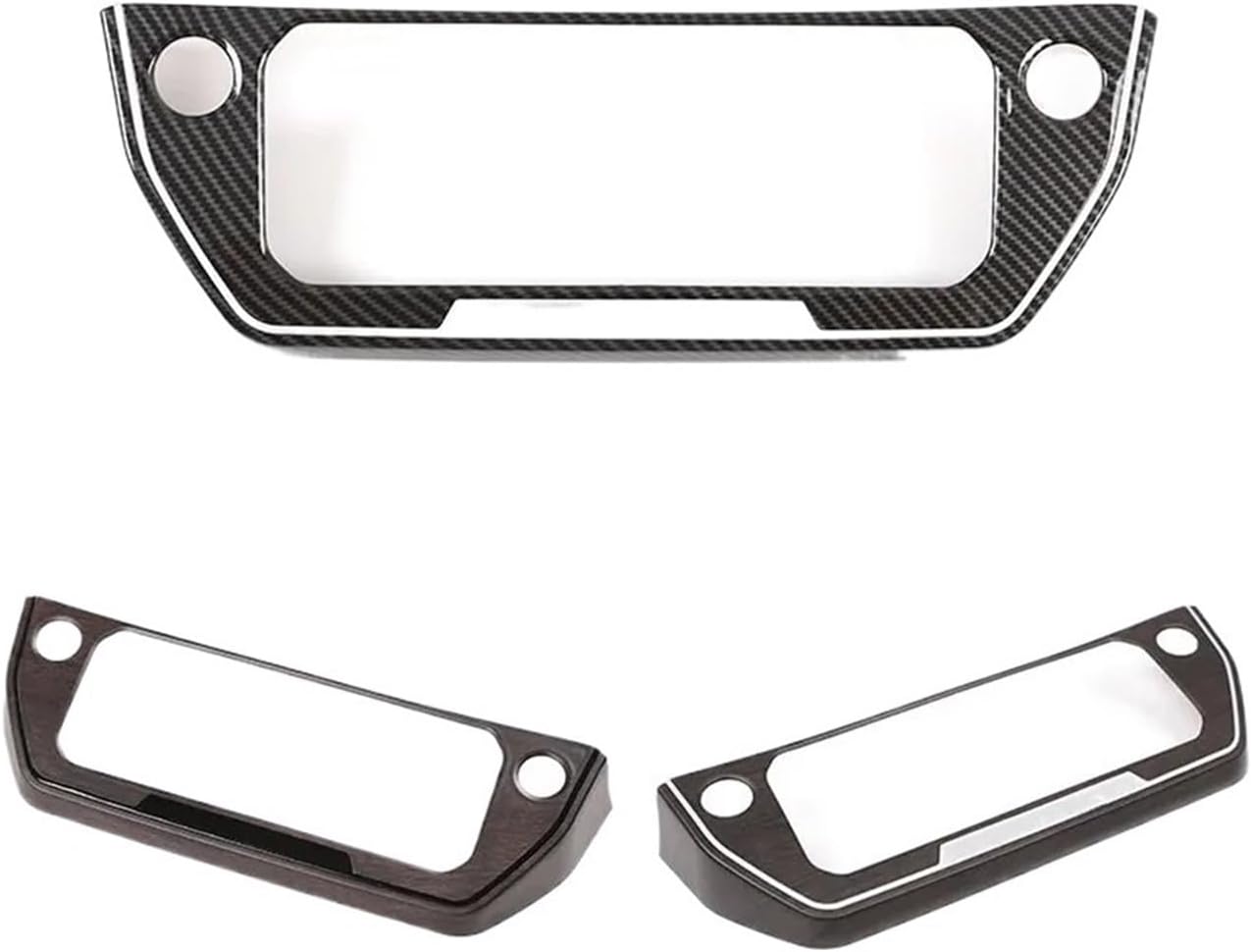 GERRIT Car Accessories Fit for Land Rover Defender 90 110 2020-2023 Car Center Console Air Conditioning Mode Button Frame Trim Stickers Upholstery Care (Color : 1)