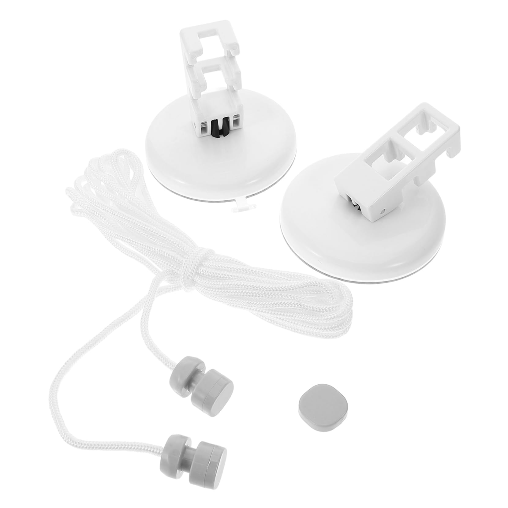 HOOTNEE Retractable Suction Cup Clothes Line Portable Travel Clothesline for Outdoor Laundry Space-Saving Easy Setup Heavy Duty Rope 5m White