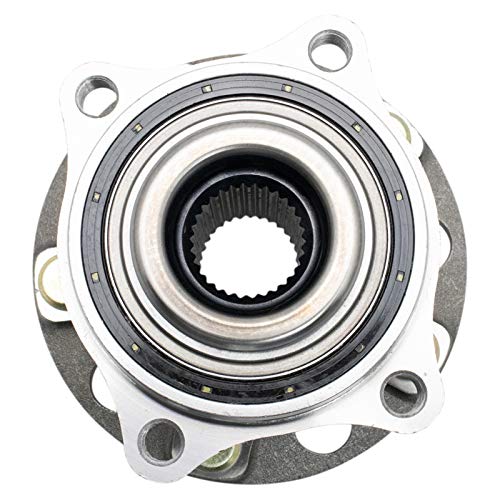 Image of TRQ 2 Piece Rear Wheel Bearing & Hub Assembly Set with ABS Sensor Compatible with 2017-2020 Genesis G80 2015-2016 Hyundai