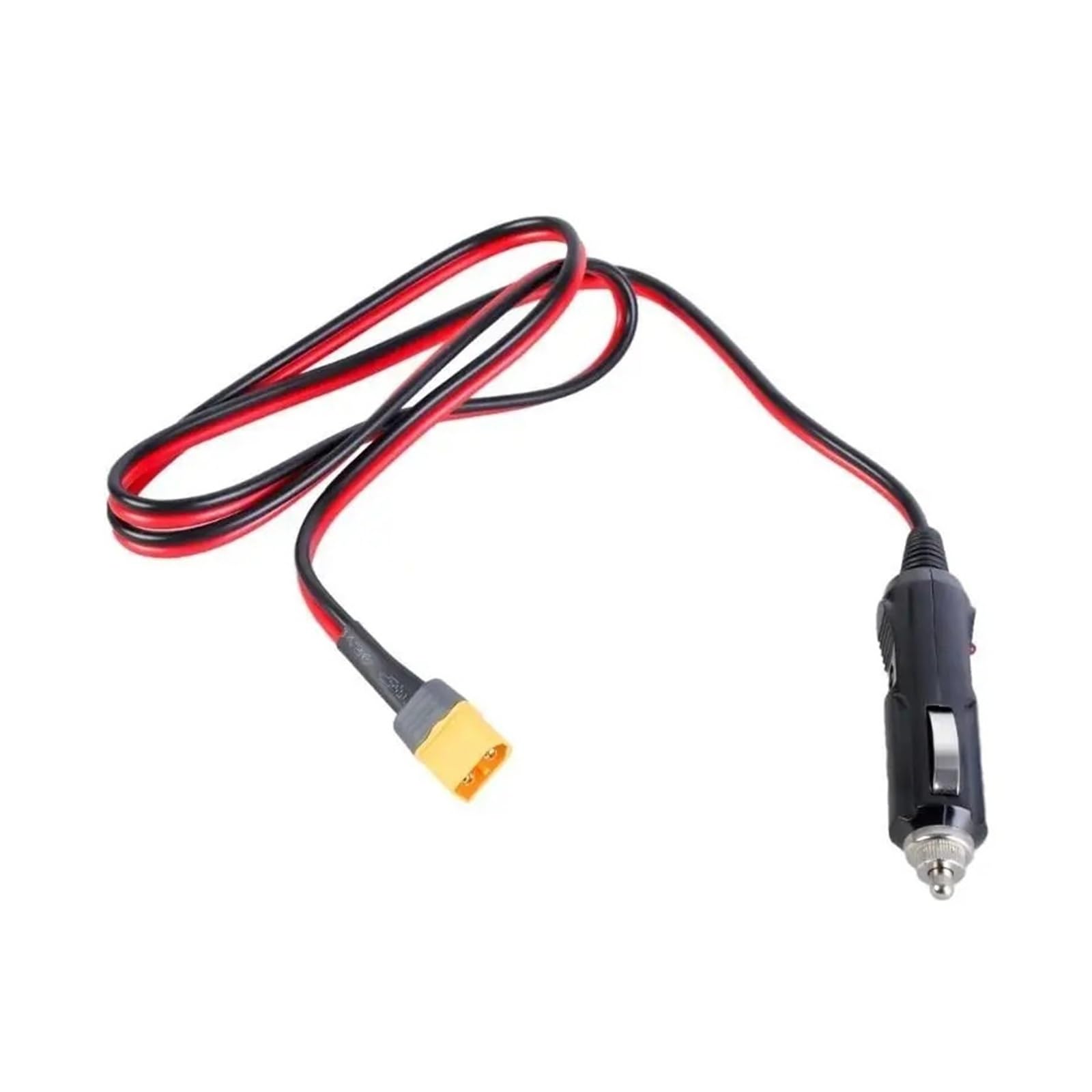 Męski kabel adaptera do gniazda zasilania samochodu, 12 V, 24 V, 14 AWG, wytrzymałe, męskie złącze wtykowe do stacji ładującej panel słoneczny z bezpiecznikiem 20 A (dla 3 m)