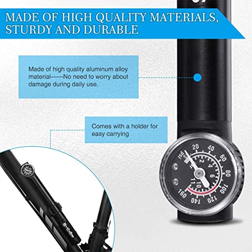 BRGOOD Mini Pompa per Bicicletta, Pompa per Bici