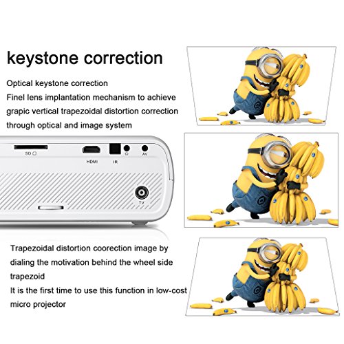 Excelvan EHD01 - Mini Proyector LED Portatil 1080P