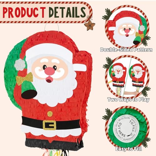 Wernnsai WR-SANTA PIÑATA-001-US Christmas Santa Claus Piñata thumb #3