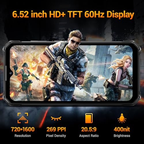 OUKITEL WP23 Pro Outdoor Handy Ohne Vertrag - 16(8+8) GB RAM +128GB ROM, Android 13 Outdoor...