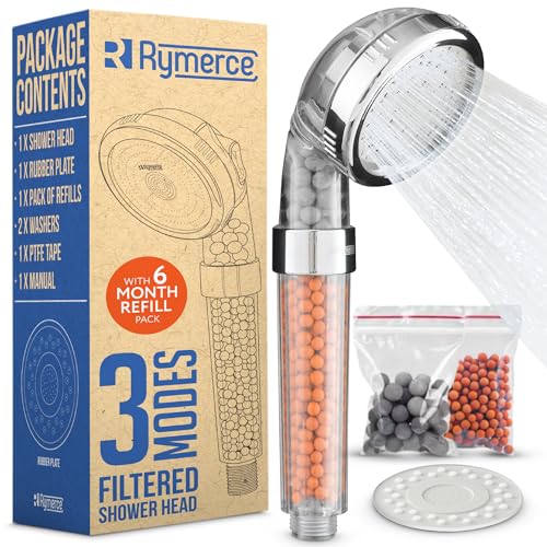 Filtered Shower Head - Adjustable 3 Mode, High Pressure