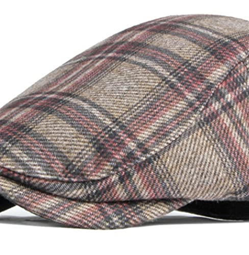 Ccbuy Painter Beret Hats Fashion Newsboy Caps Autumn Winter Cotton Plaid Newsboy Caps Flat Peaked Cap Men And Women #TOP3