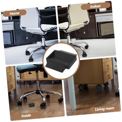 Tapones de cama de caucho Toddmomy antideslizantes para ruedas de sillas y sofás 5