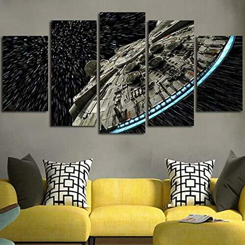 183Tdfc Movie Star Trek Stampe E Quadri su Tela Quadro 5 Pezzi Carta da Parati Murale Moderni Soggiorno Cameretta Decor Pittura Poster Regalo Paesaggio Animale 150 * 80Cm(con Cornice)
