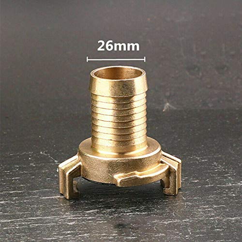 TOOLSTAR Brass Hose Connectors, DN26 Hose Tail Brass Geka Type Water Coupling Quick Release Pneumatic Hose Couplings(Pack of 1) - Image 3