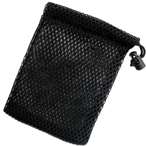 8PCS Small Mesh Bags 4.5" x 3.5"Black Nylon Mesh Drawstring Bags Durable Drawstring Net Bag Small Travel Stuff2