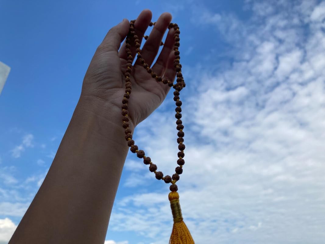 Gemz Mine Panchmukhi Rudraksha Mala 108 Beads Original Certified