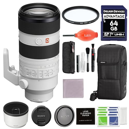 Sony FE 70-200mm F2.8 GM OSS II (SEL70200GM2) G Master �]���Y�[�������Y�o���h�� + 64GB SDXC�������[�J�[�h + 77mm�ی�t�B���^�[ + ���̑��B