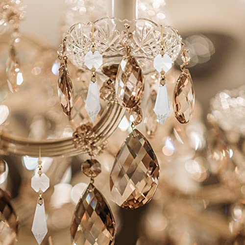 VILLCASE 20pcs Crystal Chandelier Pendants, Clear Crystal Glass Chandelier Sun Catcher - Image 3