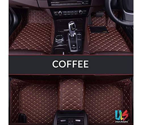 Image of Antiskid Premium 7D Car Mat Full Set for BMW X4 xDrive 2019 || Luxury Leather Dual-Stitch Full Set 7D Car Floor Mat || 100% Waterproof ||Color: Coffee Coffee