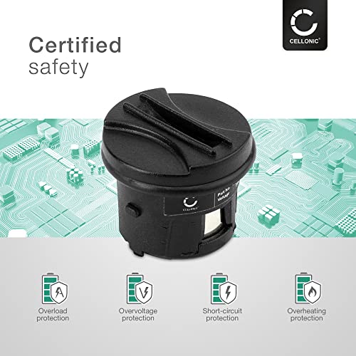 CELLONIC, Akku für Hundehalsband kompatibel mit Petsafe PIG22-11869, Deluxe Little Dog Spray Bark Control Collar, PBC00-10782 (150mAh, 3V) Ersatzakku Li-MnO2 3V