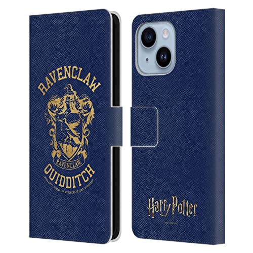 Étui portefeuille iPhone 14 Plus Harry Potter Ravenclaw Deathly Hallows
