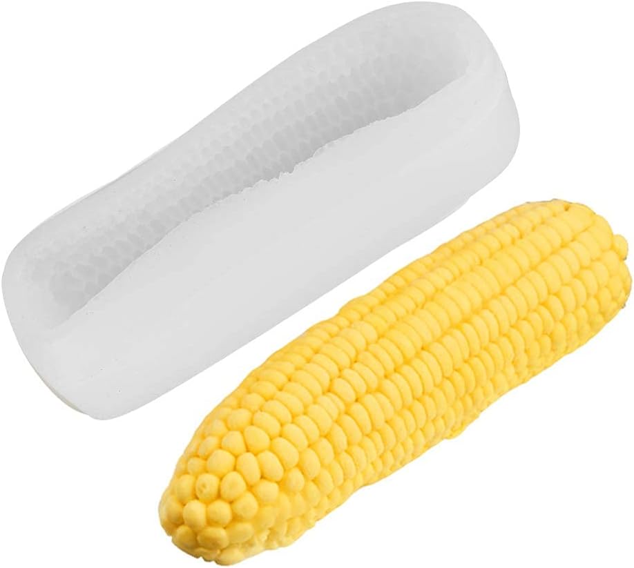 3D Corn Shaped Silicone Mold, Food Grade Baking Mold for Mousse Cake, Chocolate, Ice Cream, Pastry & Soap Making - Easy Release Reusable Mold
