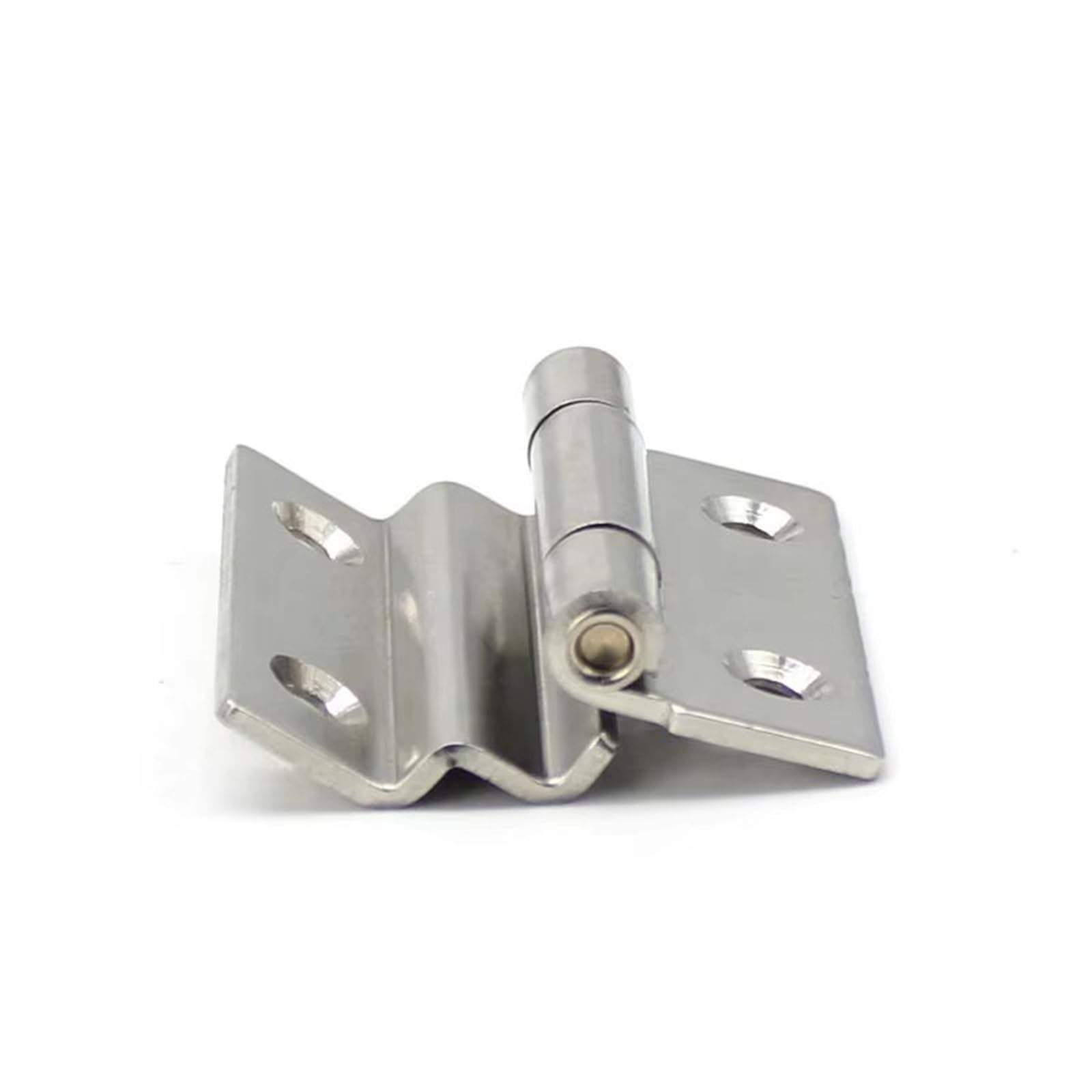 NYRXRYTCA Double Right-Angle Bent Hinge Folding 304 Stainless Steel 180 Degrees 1Pcs