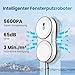 GAGAFEEL Fensterputzroboter, 5600 Pa fensterroboter, 3 Reinigungsmodi, mit Automatische Doppel-Sprühfunktion, Intelligente Navigation, Fernbedienung, mit 60ML Tank, für Glatte Oberflächen