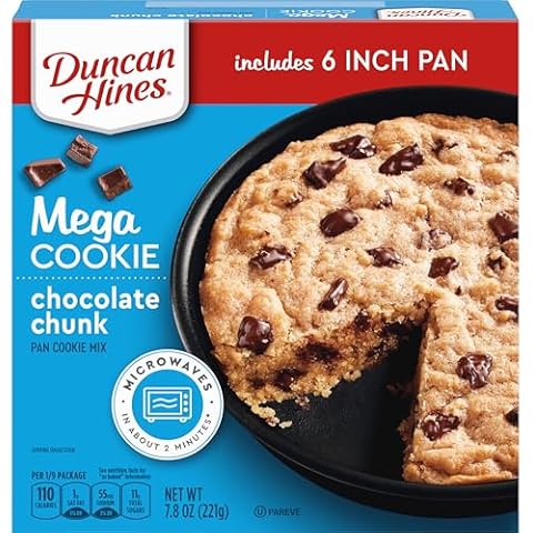 Duncan Hines Mega Cookie Chocolate Chunk Pan Cookie Mix, 7.8 oz Cover