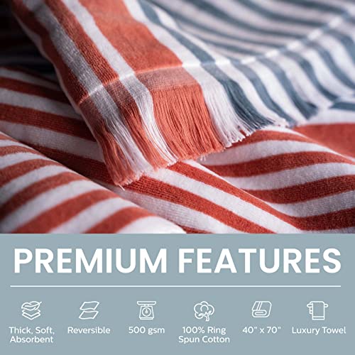 Bennett & Shea Luxury Cotton Striped Beach Towel #TOP16