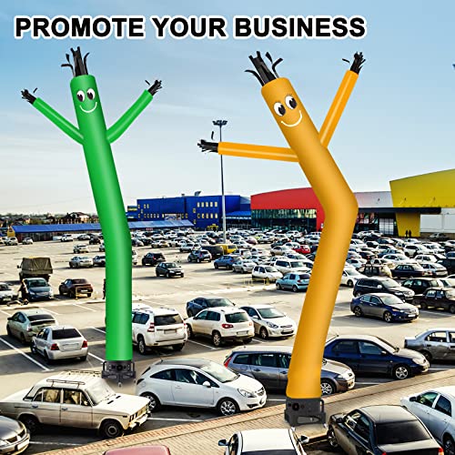 Image of MOUNTO 20ft Air Inflatable Tube Guy Puppet Dancing Man with 1HP Blower Complete Set (Yellow)
