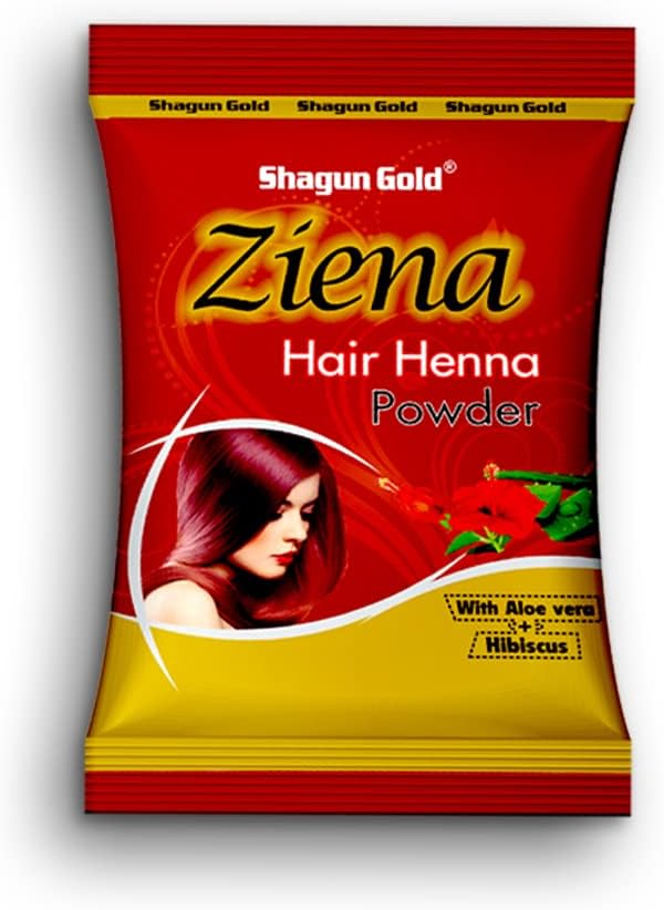 Shagun Gold 100% Natural & Pure Red Henna Hair Color Ziena Powder for Coloring