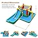 BOUNTECH Inflatable Water Slide, Kids Water Slide Bounce House Wet Dry Combo for Outdoor Fun with Hide&Seek Cave, Splash Pool, Blow up Waterslides Inflatables for Big Kids Backyard Party Gifts