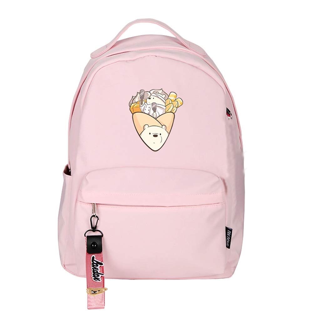 TPS Bear Crepe - Mochila pequeña para niñas, diseño de panda y té con leche