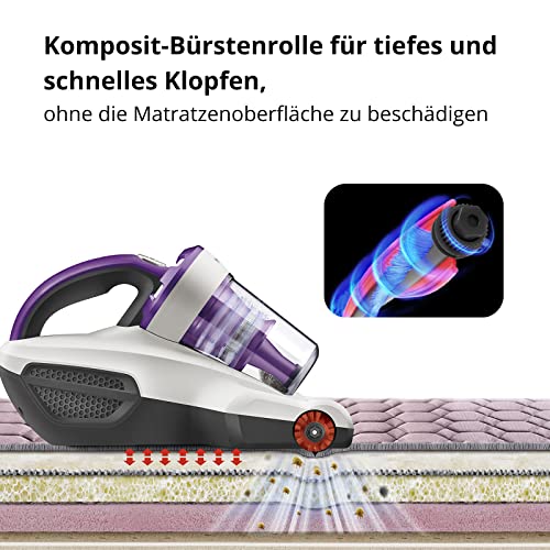 Jimmy JV12 Aspirateur Anti-acariens, Aspirateur Matelas et Textiles, Aspirateur à Main 10kPa avec lumière UV-C et Ultrasons, Forte Aspiration 400W Puissance, pour lit, Meubles de Canapé et Plus - Image 5