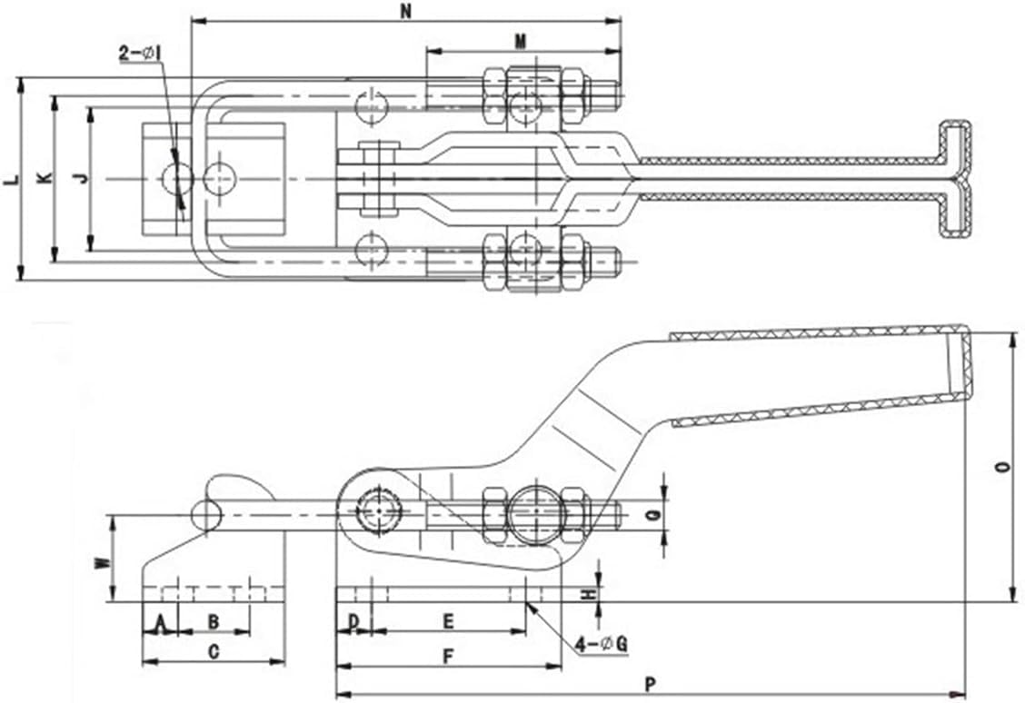 Klemme Mit Riegel, Manuelle Klemme, Klemme 431–126 Mm, 40341-177mm