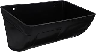 PAMINGONO Comedero Elevado Para Pollos Cubo De Agua Para Ganado De Gran Capacidad Con Hebillas Color Negro Instalación Sencilla Para Cercas