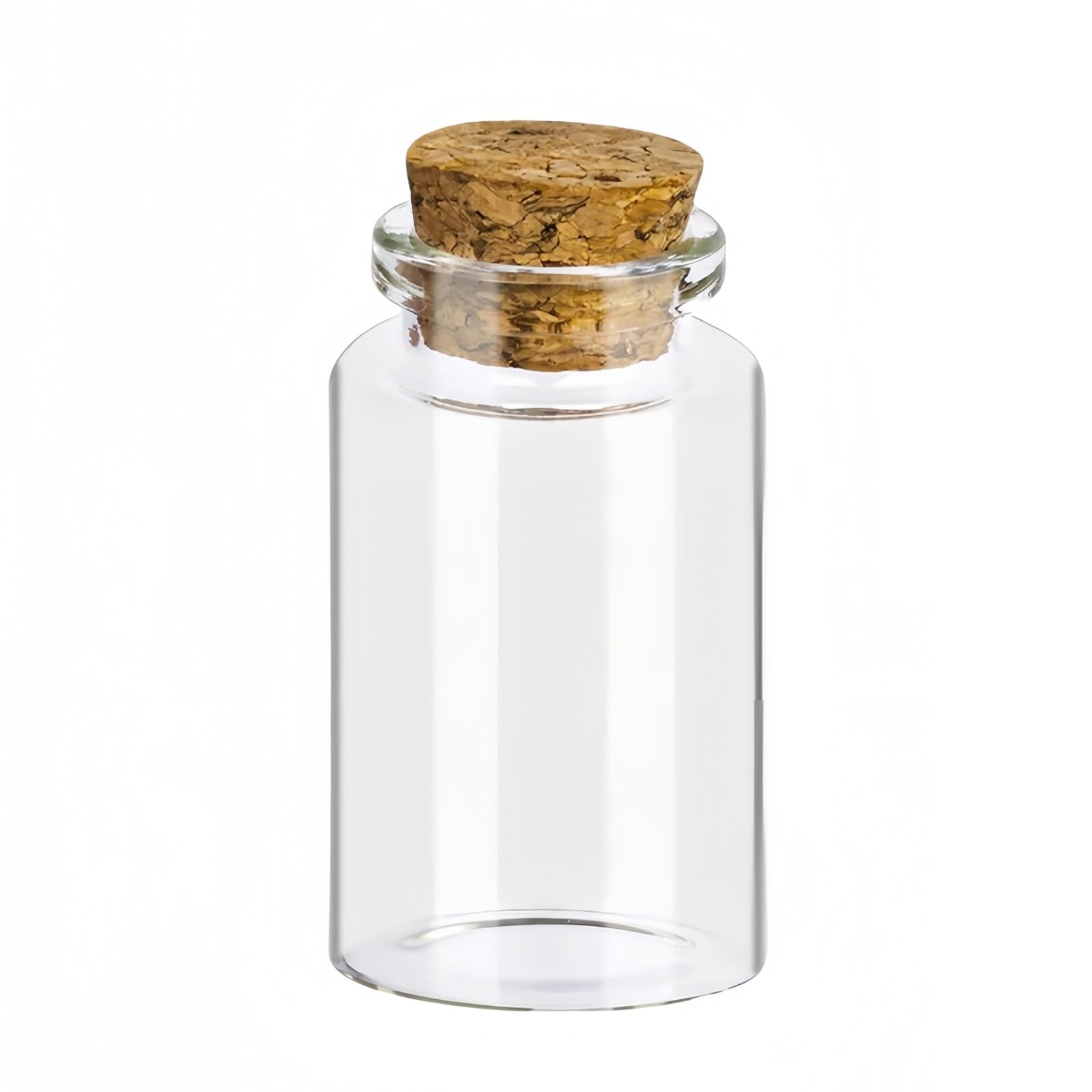 DIY Glasgefäß 36 Stück 20 ml Klarglasflaschen mit Korken, 3 x 5 cm kleine Mini-Fläschchen, for Basteln for Hochzeitsgeschenke
