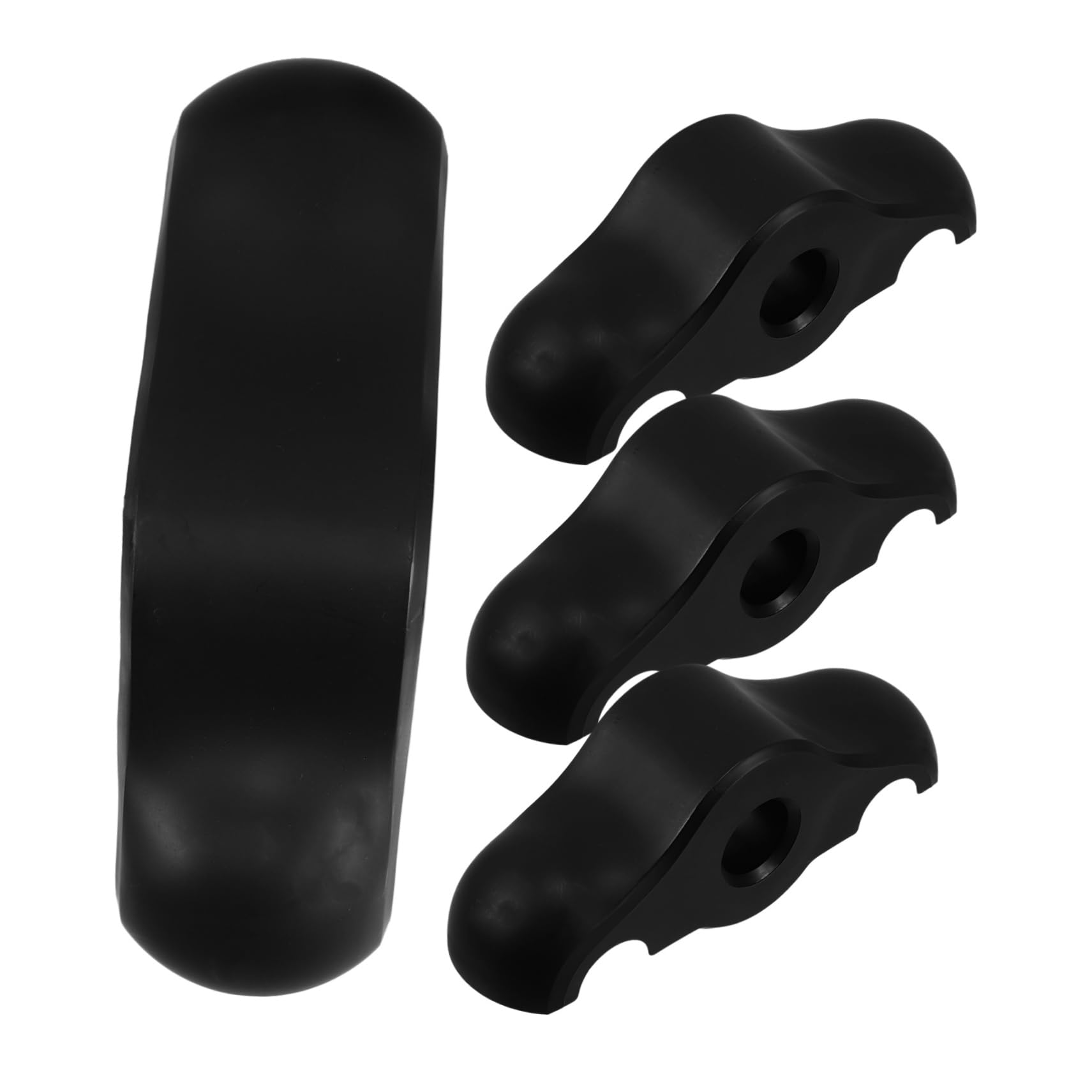 Milisten 4pcs Bicycle Stabilizer Feet for Mat Exercise Bike Noise Reduction Floor Protection Home Workout Adapters