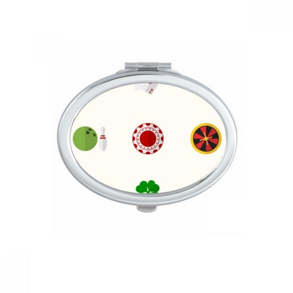 Miroir de maquillage casino portable pour des retouches rapides en soirée et voyage