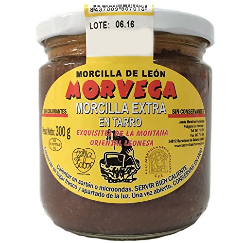 Morcilla de León en Tarro Morvega tradicional, pack de 4 botes gourmet 2