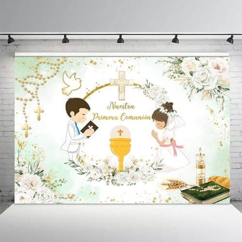 Bannière accessoires photo pour réussir la décoration de table de communion