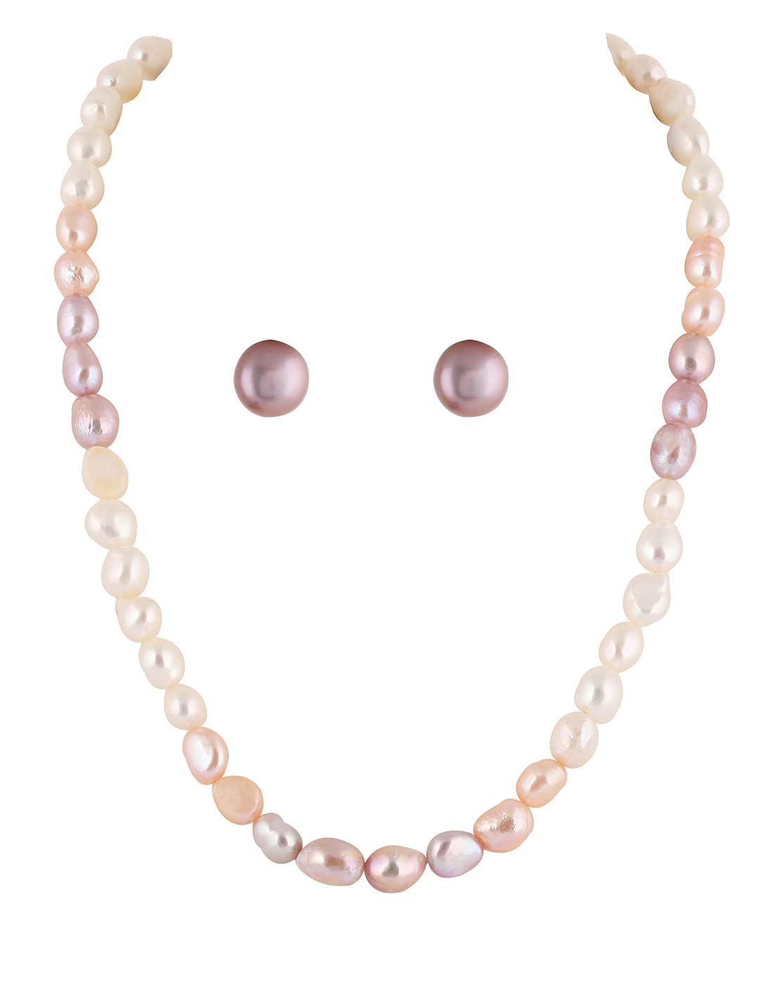 Natural Fresh Water Multi Colour Barook Pearls Necklace Set With Certificate For Women Girls (Single Layer) (B0BLCV97Q1) Amazon Price History, Amazon Price Tracker