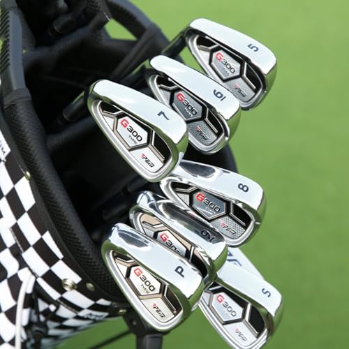 No.5-9/PW/SW Golf Irons Left oder Rightshed Carbon Steel Shaft 24-55 Degree Loft Regular Flex Männer Frauen Outdoor Sport Praxis Club Einzelnes Ersatzstück