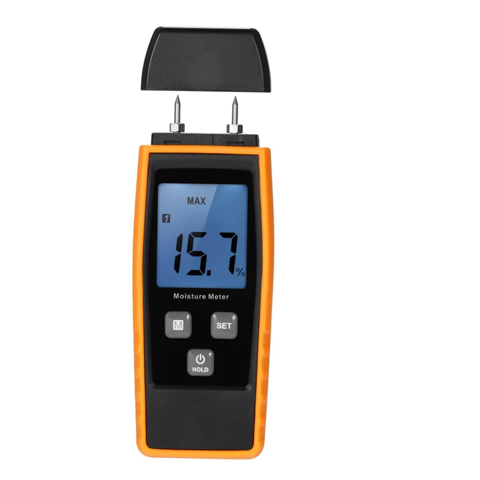 Mnmioio Type3 Digital Moisture Tester, Wood Moisture Meter Lcd Digital Damp Tester With Green Backlight Water Leak Detector(Type3)
