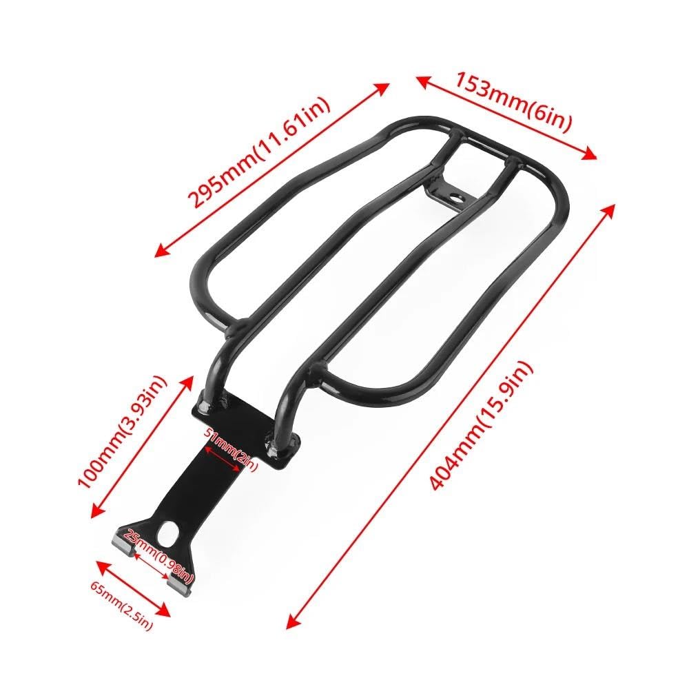Motorrad Gepäckträger Für Harley Für Nightster 975 RH975 2021 2022 2023 2024 Motorrad Schwarzer Gepäckträger Heckfender Solo Rack