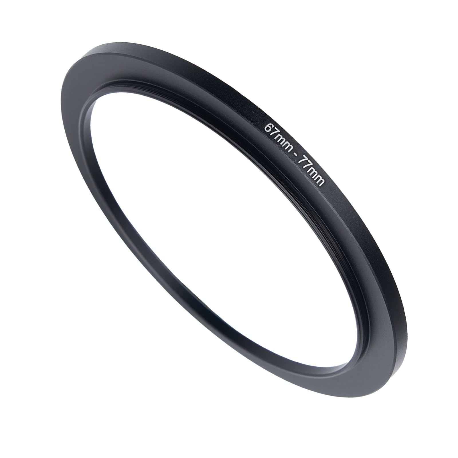 67mm to 77mm Step-up Adapter Rings Filter Adapter Black Metal Step Down Filter Ring Adapter Compatible with All Brand UV CPL ND Camera Lens Filter Stepping Rings (67mm-77mm)