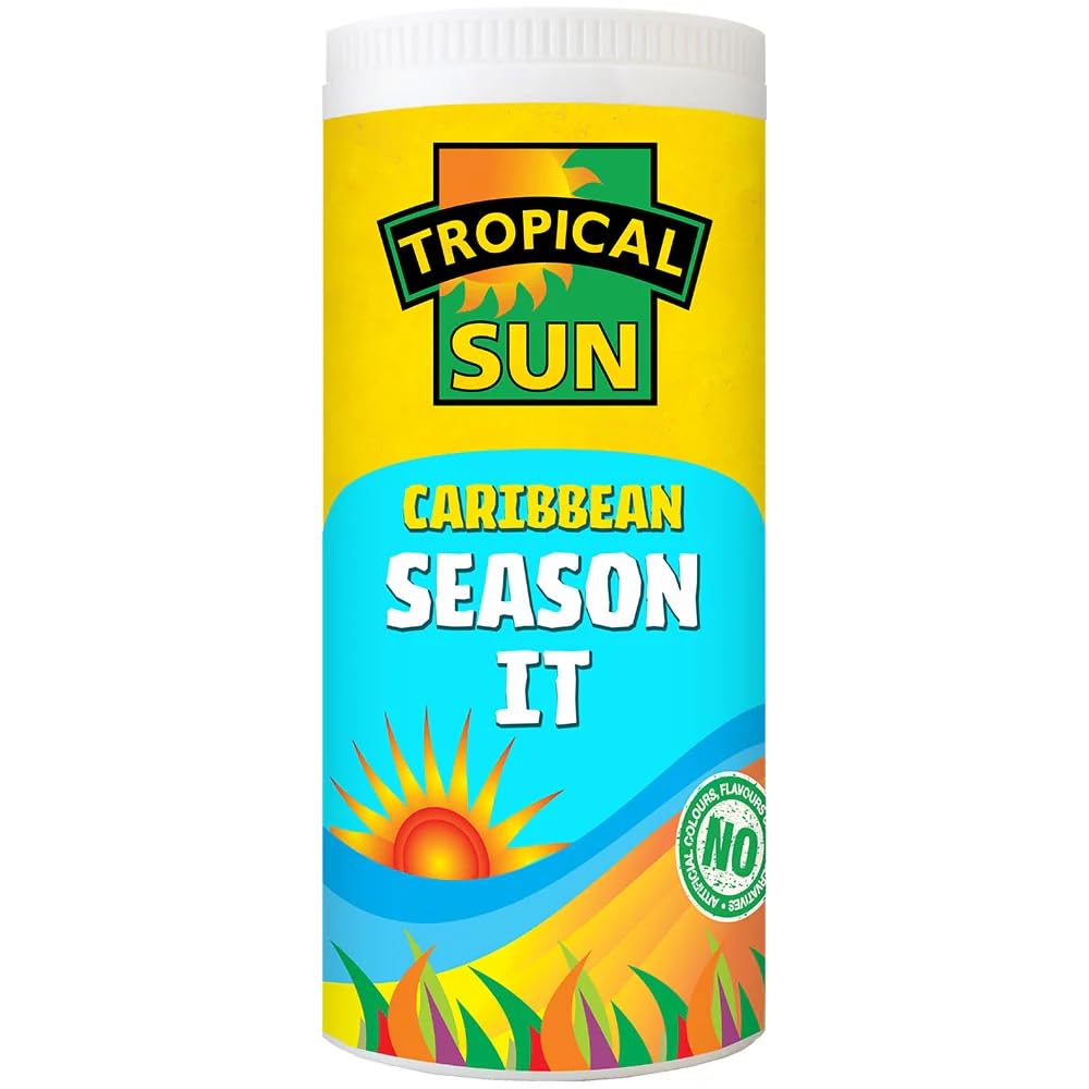 Tropical Sun Caribbean Season It – 100g – All-Purpose Island Spice Blend for Meat, Fish & Veg